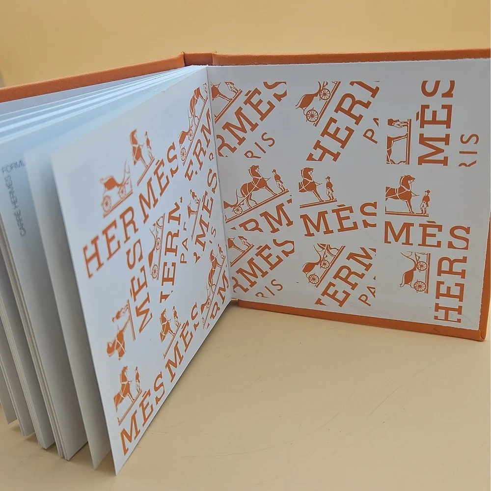 Hermes Book Carre Scarf Guide Orange Illustrated 1998 1st Edition Mini Hardcover